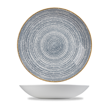 Homespun Slate Blue Coupe Bowl 24.8cm